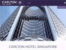 Tablet Screenshot of carltonhotel.sg